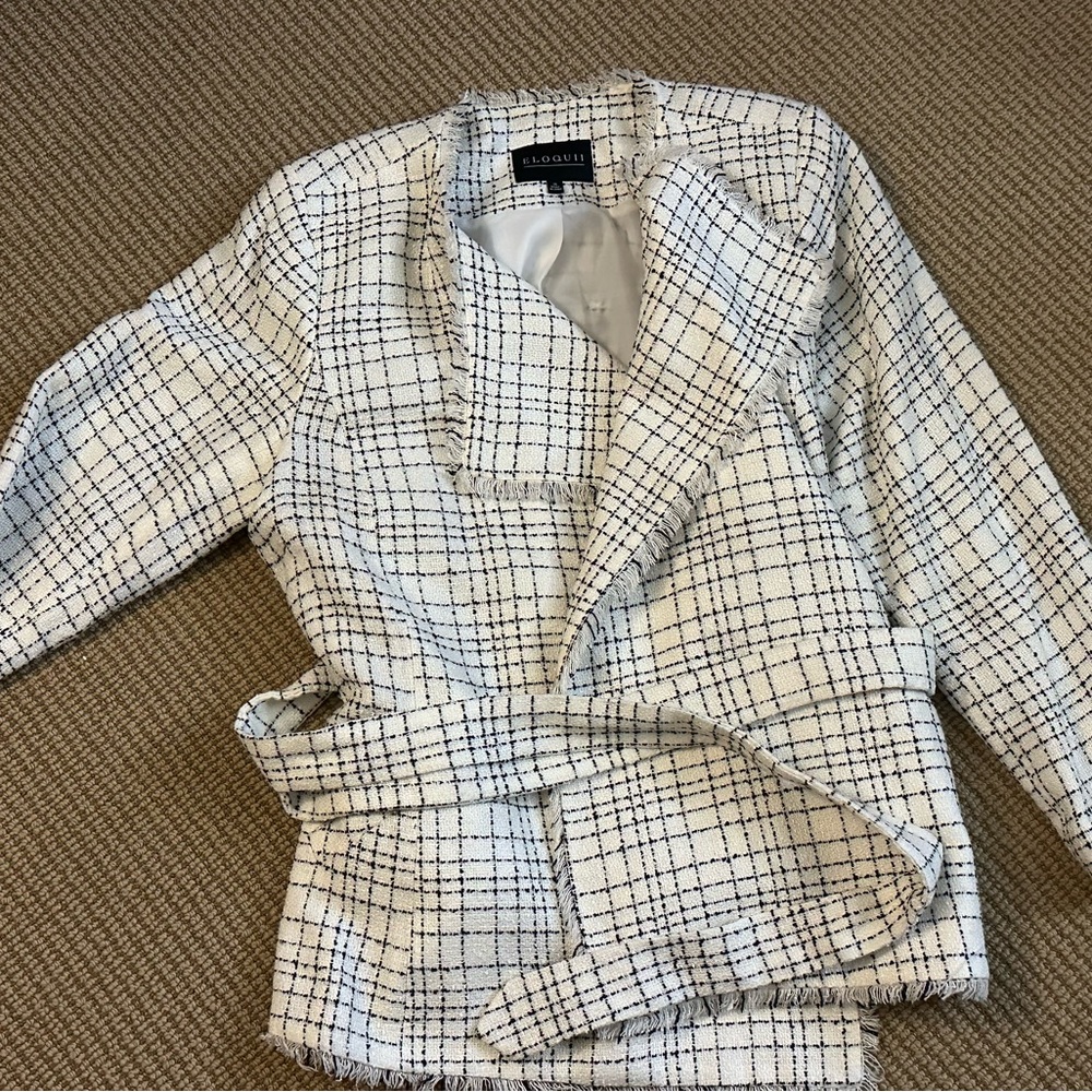 Eloquii belted blazer